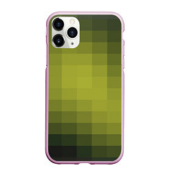 Чехол iPhone 11 Pro матовый Милитари мозаика, цвет: 3D-розовый