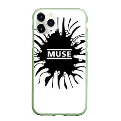 Чехол iPhone 11 Pro матовый MUSE пальцы, цвет: 3D-салатовый