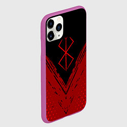 Чехол iPhone 11 Pro матовый Berserk - Берсерк, цвет: 3D-фиолетовый — фото 2