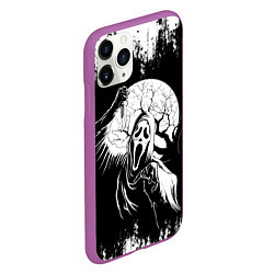 Чехол iPhone 11 Pro матовый Крик Хэллоуин Хоррор Scream Halloween, цвет: 3D-фиолетовый — фото 2