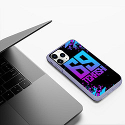 Чехол iPhone 11 Pro матовый SIX NINE 69, цвет: 3D-светло-сиреневый — фото 2