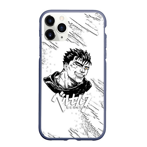 Чехол iPhone 11 Pro матовый БЕРСЕРК ИЛЛЮСТРАЦИЯ BERSERK / 3D-Серый – фото 1