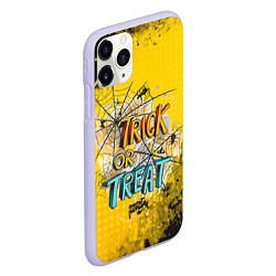 Чехол iPhone 11 Pro матовый !Trick or treat!, цвет: 3D-светло-сиреневый — фото 2