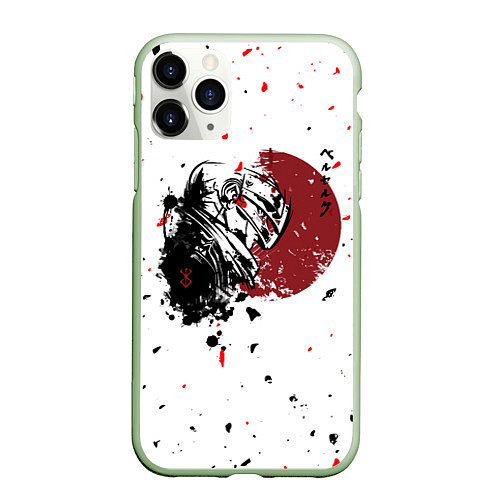 Чехол iPhone 11 Pro матовый Berserk Берсерк / 3D-Салатовый – фото 1