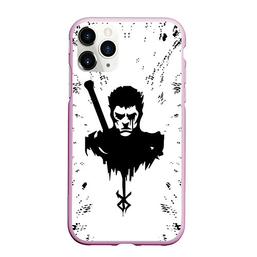 Чехол iPhone 11 Pro матовый Берсерк Berserk / 3D-Розовый – фото 1