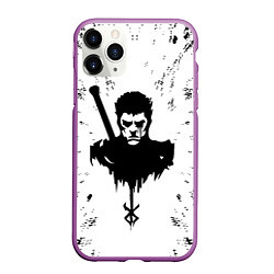 Чехол iPhone 11 Pro матовый Берсерк Berserk, цвет: 3D-фиолетовый