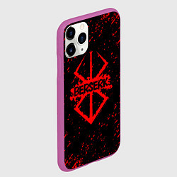 Чехол iPhone 11 Pro матовый BERSERK logo elements, цвет: 3D-фиолетовый — фото 2