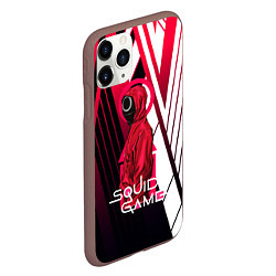Чехол iPhone 11 Pro матовый Squid game, цвет: 3D-коричневый — фото 2