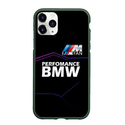 Чехол iPhone 11 Pro матовый BMW фанат / 3D-Темно-зеленый – фото 1