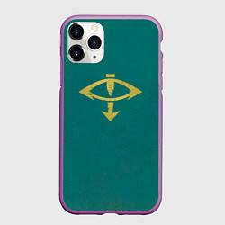 Чехол iPhone 11 Pro матовый Сыны Хоруса цвет легиона, цвет: 3D-фиолетовый