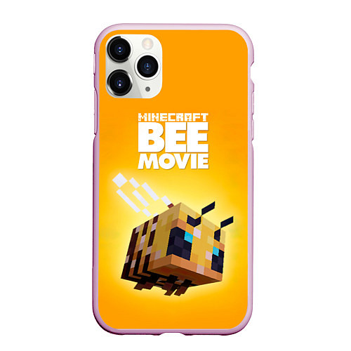 Чехол iPhone 11 Pro матовый BEE MOVIE Minecraft / 3D-Розовый – фото 1