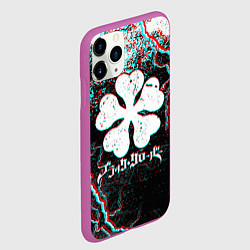 Чехол iPhone 11 Pro матовый BLACK CLOVER GLITCHF FLASHES, цвет: 3D-фиолетовый — фото 2