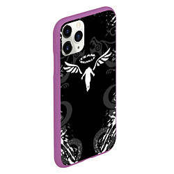 Чехол iPhone 11 Pro матовый WALHALLA TEAM TOKYO REVENGERS DRAGON TATTOO, цвет: 3D-фиолетовый — фото 2