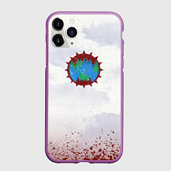 Чехол iPhone 11 Pro матовый Пожиратели миров до Ереси цвет легиона, цвет: 3D-фиолетовый