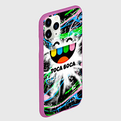 Чехол iPhone 11 Pro матовый Toca Boca: Весельчак, цвет: 3D-фиолетовый — фото 2