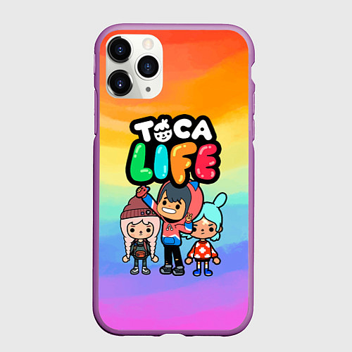 Чехол iPhone 11 Pro матовый Рита Зик Тока Бока / 3D-Фиолетовый – фото 1