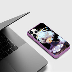 Чехол iPhone 11 Pro матовый Венецианская девушка Nier automata 2b, цвет: 3D-фиолетовый — фото 2