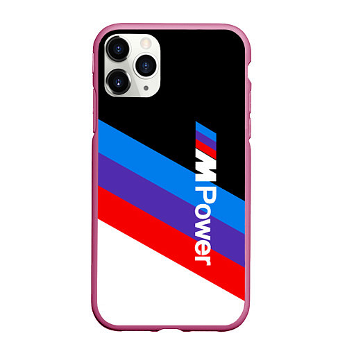 Чехол iPhone 11 Pro матовый MPower BMW / 3D-Малиновый – фото 1