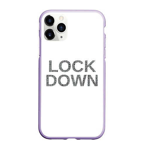 Чехол iPhone 11 Pro матовый QR Lockdown англ / 3D-Светло-сиреневый – фото 1