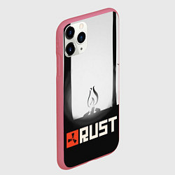 Чехол iPhone 11 Pro матовый Огонёк из Раста, цвет: 3D-малиновый — фото 2