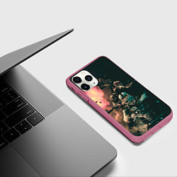 Чехол iPhone 11 Pro матовый Моя банда Раст, цвет: 3D-малиновый — фото 2