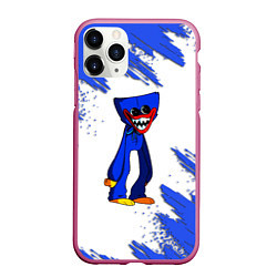 Чехол iPhone 11 Pro матовый Huggy Wuggy, цвет: 3D-малиновый