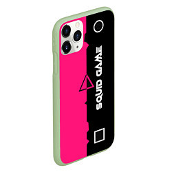 Чехол iPhone 11 Pro матовый Игра в кальмара Squid Game,, цвет: 3D-салатовый — фото 2
