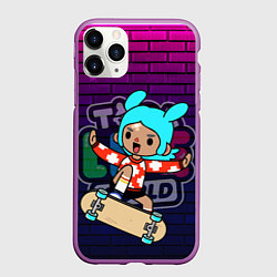 Чехол iPhone 11 Pro матовый TOCA LIFE WORLD ТОКА ЛАЙФ ВОРЛД РИТА RITA, цвет: 3D-фиолетовый