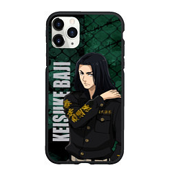 Чехол iPhone 11 Pro матовый Бадзи, цвет: 3D-черный