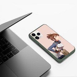 Чехол iPhone 11 Pro матовый Sweet Marci, цвет: 3D-темно-зеленый — фото 2