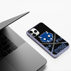 Чехол iPhone 11 Pro матовый Клинок, рассекающий демонов Иноске, цвет: 3D-светло-сиреневый — фото 2