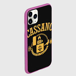 Чехол iPhone 11 Pro матовый Кассано знак, цвет: 3D-фиолетовый — фото 2