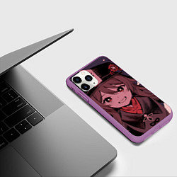 Чехол iPhone 11 Pro матовый БУУУУ ХУ ТАО HU TAO, цвет: 3D-фиолетовый — фото 2