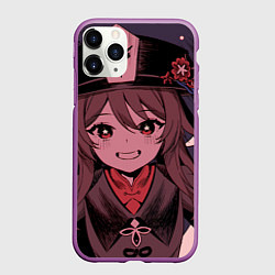 Чехол iPhone 11 Pro матовый БУУУУ ХУ ТАО HU TAO, цвет: 3D-фиолетовый