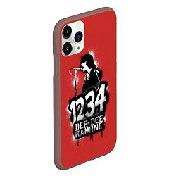 Чехол iPhone 11 Pro матовый Dee Dee Ramone, цвет: 3D-коричневый — фото 2