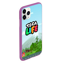 Чехол iPhone 11 Pro матовый TOCA BOCA WORLD LOGO, цвет: 3D-фиолетовый — фото 2