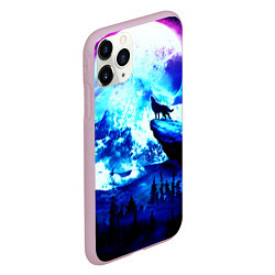 Чехол iPhone 11 Pro матовый МОЛЧАНИЕ ЛУНЫ, цвет: 3D-розовый — фото 2
