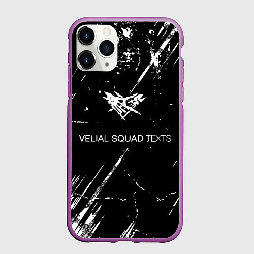 Чехол iPhone 11 Pro матовый Velial Squad / 3D-Фиолетовый – фото 1