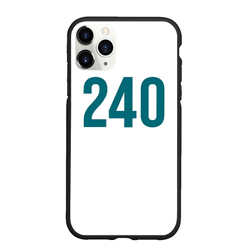Чехол iPhone 11 Pro матовый Squid game - Чи Ён 240 / 3D-Черный – фото 1