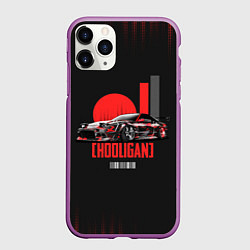 Чехол iPhone 11 Pro матовый HOOLIGAN HOONIGAN, цвет: 3D-фиолетовый