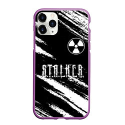Чехол iPhone 11 Pro матовый S T A L K E R 2: Тени Чернобыля, цвет: 3D-фиолетовый
