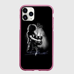 Чехол iPhone 11 Pro матовый Слэш, цвет: 3D-малиновый