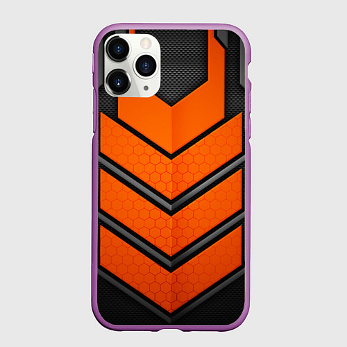 Чехол iPhone 11 Pro матовый НАНО БРОНЯ NANO ARMOR / 3D-Фиолетовый – фото 1