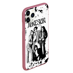 Чехол iPhone 11 Pro матовый Maneskin Монэскин, рок - группа, цвет: 3D-малиновый — фото 2