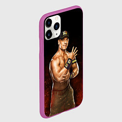 Чехол iPhone 11 Pro матовый Cena Jr, цвет: 3D-фиолетовый — фото 2