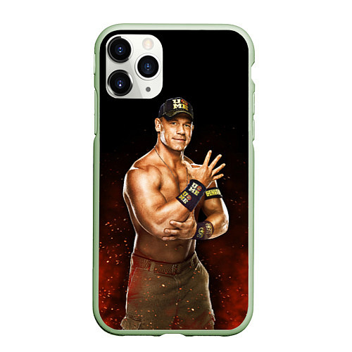 Чехол iPhone 11 Pro матовый Cena Jr / 3D-Салатовый – фото 1
