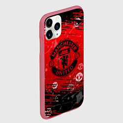 Чехол iPhone 11 Pro матовый Manchester United: Возвращения Ronaldo, цвет: 3D-малиновый — фото 2