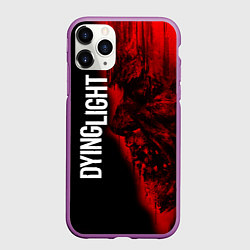 Чехол iPhone 11 Pro матовый DYING LIGHT RED ZOMBIE FACE, цвет: 3D-фиолетовый