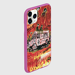 Чехол iPhone 11 Pro матовый Танцуй В Моем Неоне ЛСП Фараон, цвет: 3D-фиолетовый — фото 2