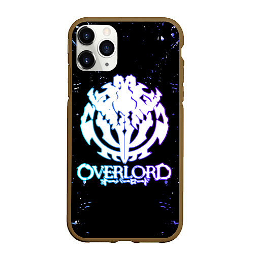 Чехол iPhone 11 Pro матовый OVERLORD оверлорд neon НЕОН / 3D-Коричневый – фото 1